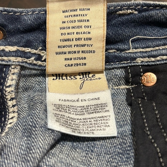 Miss Me Western Denim Jeans Size 29 Bootcut Embroidered Pattern - Picture 9 of 10